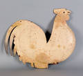 Swell bodied iron rooster weathervane 19th c