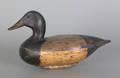 Illinois River bluebill duck decoy ca 1930