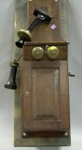Walnut Wall Mounted Magneto Telephone