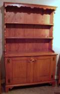 Colonial Revival Pine Twopart Hutch