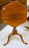 Federalstyle Mahogany Tilttop Candlestand