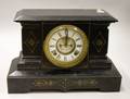 Ansonia Iron Case Black Mantel Clock