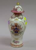 Sampsonstyle Decorated Porcelain Vase with Cover