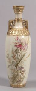 Royal Bonn Handpainted Poppy Decorated Porcelain Vase