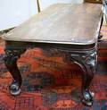 Victorian PartEbonized and Rosewood Veneer Converted Library Table
