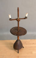Primitive adjustable candlestand