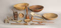 Group of woodenware to include bowls