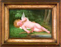 KPM painted porcelain plaque