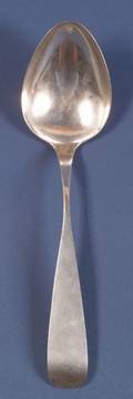 Large European Silver Serving Spoon