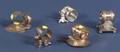 Five American Silver Plate Figural Napkin Rings