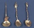 Three Gorham Sterling Aesthetic Movement Demitasse Spoons