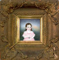 Set of three Massachusetts miniature watercolor on ivory portraits