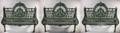 Set 3 Gothic Style Cast Iron Garden Benches