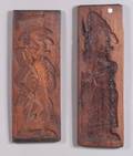 Two Continental Carved Confectionary Mold Boards