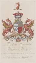 Six Framed Handcolored Engravings of British Coats of Arms
