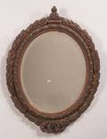Victorian Carved Beechwood Mirror