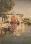 Manner of Martin Rico y Ortega Spanish 18331908 Quiet Canal Venice