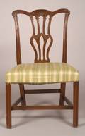George III Carved Mahogany Side Chair