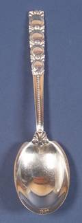 Tiffany  Co Modernist Sterling Serving Spoon