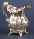 American Sterling Rococo Revival Water Pitcher made for Shreve Crump  Low