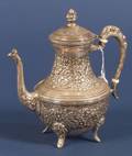 Egyptian Silver Repousse Coffeepot