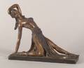 Art Decostyle Bronze Figure of a Dancer