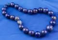 Large Lapis Bead Necklace