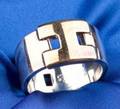 Sterling Silver and 18kt Gold Ring Hermes