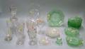 Twentyeight Pieces of Colorless and Colored Pressed and Pattern Glass Tableware