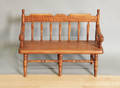Tiger maple doll settee