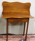 Country Chippendale Cherry Card Table with Single Drawer