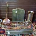 Group of Assorted Brass Hearth and Fireplace Items