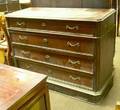 Continental Neoclassical Walnut FourDrawer Bureau