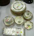 Twentyseven Piece Mintons Enamel Decorated Porcelain Partial Dinner Service