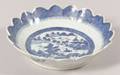 Canton Porcelain Scalloped Rim Serving Bowl