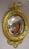 Federalstyle Giltwood and Gesso Girandole Mirror