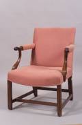 George III Mahogany Library Armchair