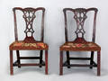 Pair of George III mahogany dining chairs ca 1765