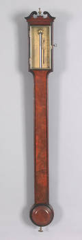 English mahogany stick barometer ca 1800