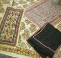 Three Printed Cotton Textile and a Persian Shawl
