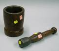 Burlwood Mortar and a Turned Wood Pestle