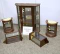 Six Assorted Small Display Cabinets