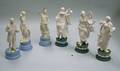 Six Modern Wedgwood Solid Jasper Figures