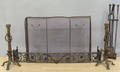 Wrought iron fireplace set