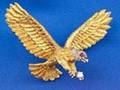 18kt Gold Ruby and Diamond Eagle Brooch