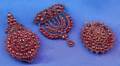 Three Antique Garnet Jewelry Items