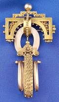 Victorian 14kt Bicolor Gold Brooch