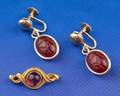 Two 14kt Gold and Gemset Jewelry Items Newark