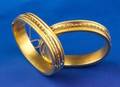 Pair of Victorian 14kt Bicolor Gold Bangle Bracelets
