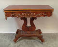 Empire mahogany card table